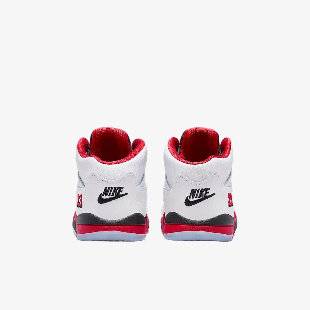 Air Jordan 5 Retro OG 'Fire Red / Black Tongue' (2025) (TD) [HQ7981-101] Athletic Basketball Sports Sneakers in White / Fire Red - Black for Unisex Baby Infant Toddler - AVBL MRKT (6)