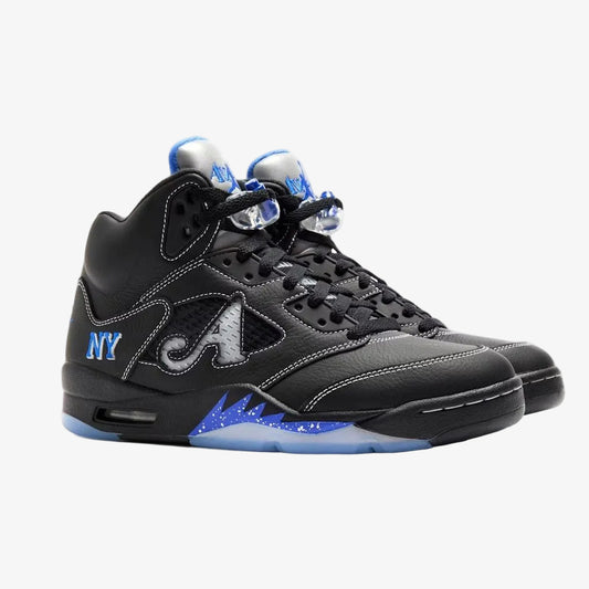 Air Jordan 5 Retro OG SP x Awake NY 'Boro Black / Racer Blue' (Edition of 13,000) (2025) [DV4982-004] Athletic Basketball Sports Sneakers in Black / Racer Blue for Unisex Adult Mens - AVBL MRKT (1)