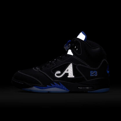 Air Jordan 5 Retro OG SP x Awake NY 'Boro Black / Racer Blue' (Edition of 13,000) (2025) [DV4982-004] Athletic Basketball Sports Sneakers in Black / Racer Blue for Unisex Adult Mens - AVBL MRKT (12)