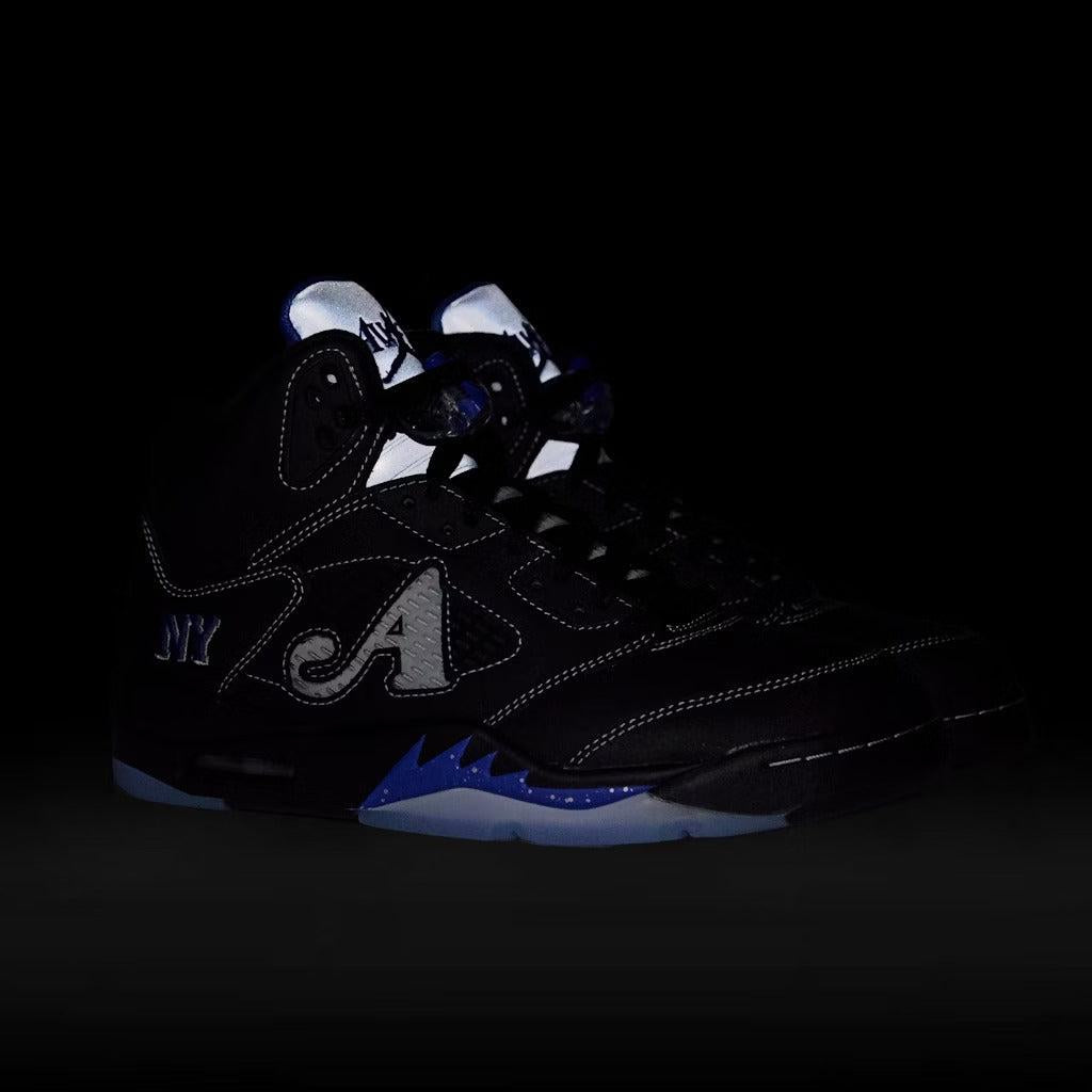 Air Jordan 5 Retro OG SP x Awake NY 'Boro Black / Racer Blue' (Edition of 13,000) (2025) [DV4982-004] Athletic Basketball Sports Sneakers in Black / Racer Blue for Unisex Adult Mens - AVBL MRKT (13)