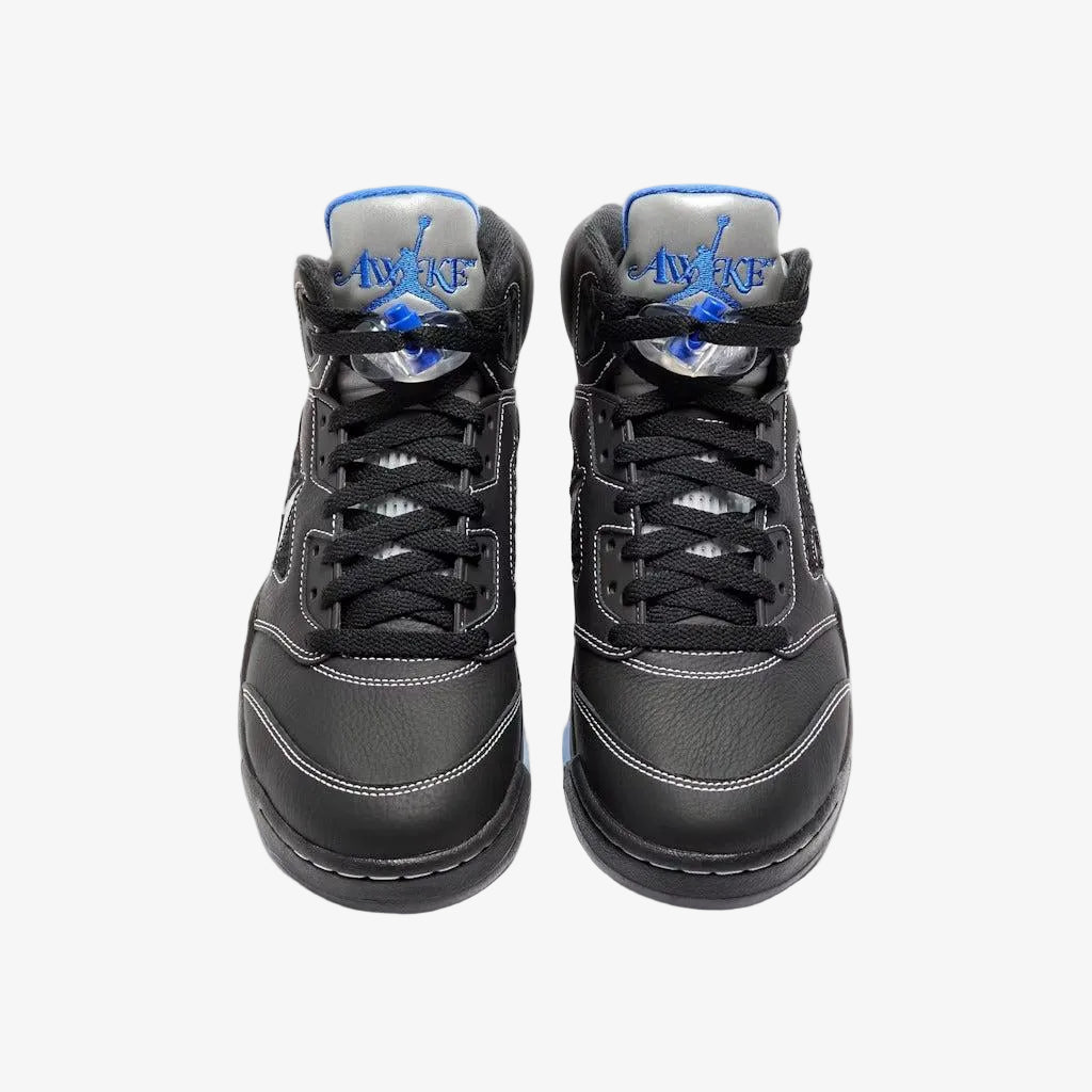 Air Jordan 5 Retro OG SP x Awake NY 'Boro Black / Racer Blue' (Edition of 13,000) (2025) [DV4982-004] Athletic Basketball Sports Sneakers in Black / Racer Blue for Unisex Adult Mens - AVBL MRKT (5)