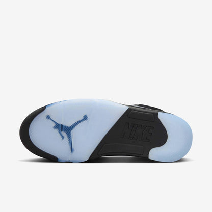 Air Jordan 5 Retro 'Reimagined Black / Metallic Silver' (2025) [HF3975-001] Athletic Basketball Sports Sneakers in Black / White - Metallic Silver - Fire Red for Unisex Adult Mens - AVBL MRKT (9)