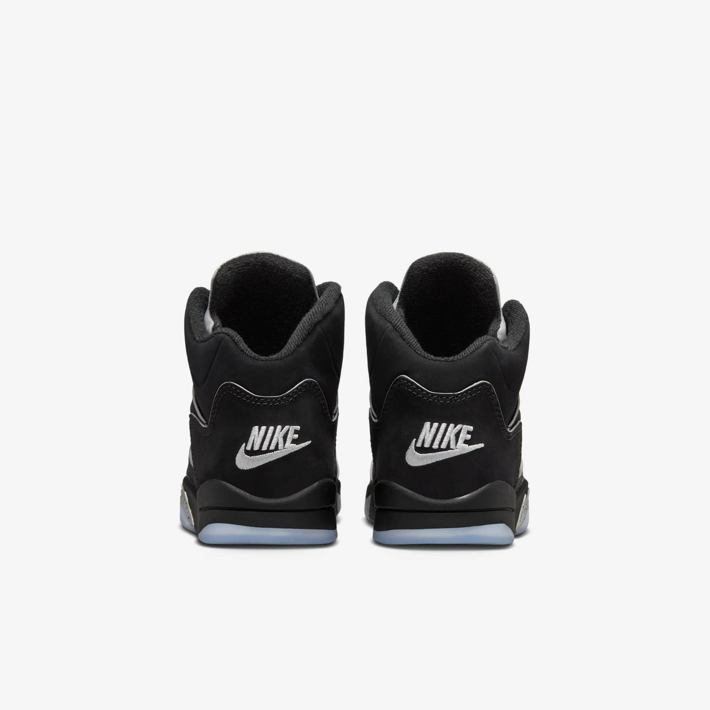 Air Jordan 5 Retro 'Reimagined Black / Metallic Silver' (2025) (PS) [HF3978-001] Athletic Basketball Sports Sneakers in Black / White - Metallic Silver - Fire Red for Unisex Little Kids Pre-School Boys Girls - AVBL MRKT (6)
