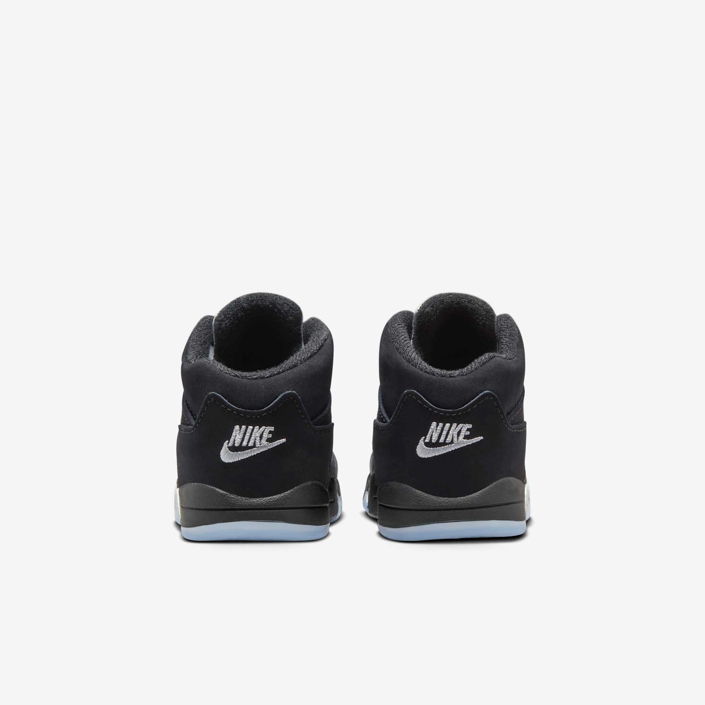 Air Jordan 5 Retro 'Reimagined Black / Metallic Silver' (2025) (TD) [HF3977-001] Athletic Basketball Sports Sneakers in Black / White - Metallic Silver - Fire Red for Unisex Baby Infant Toddler - AVBL MRKT (6)