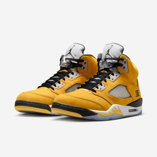 Air Jordan 5 Retro 'Tokyo T23' (2025) [IO3372-700] Athletic Basketball Sports Sneakers in Varsity Maize / Black - Wolf Grey - Anthracite for Unisex Adult Mens - AVBL MRKT (1)