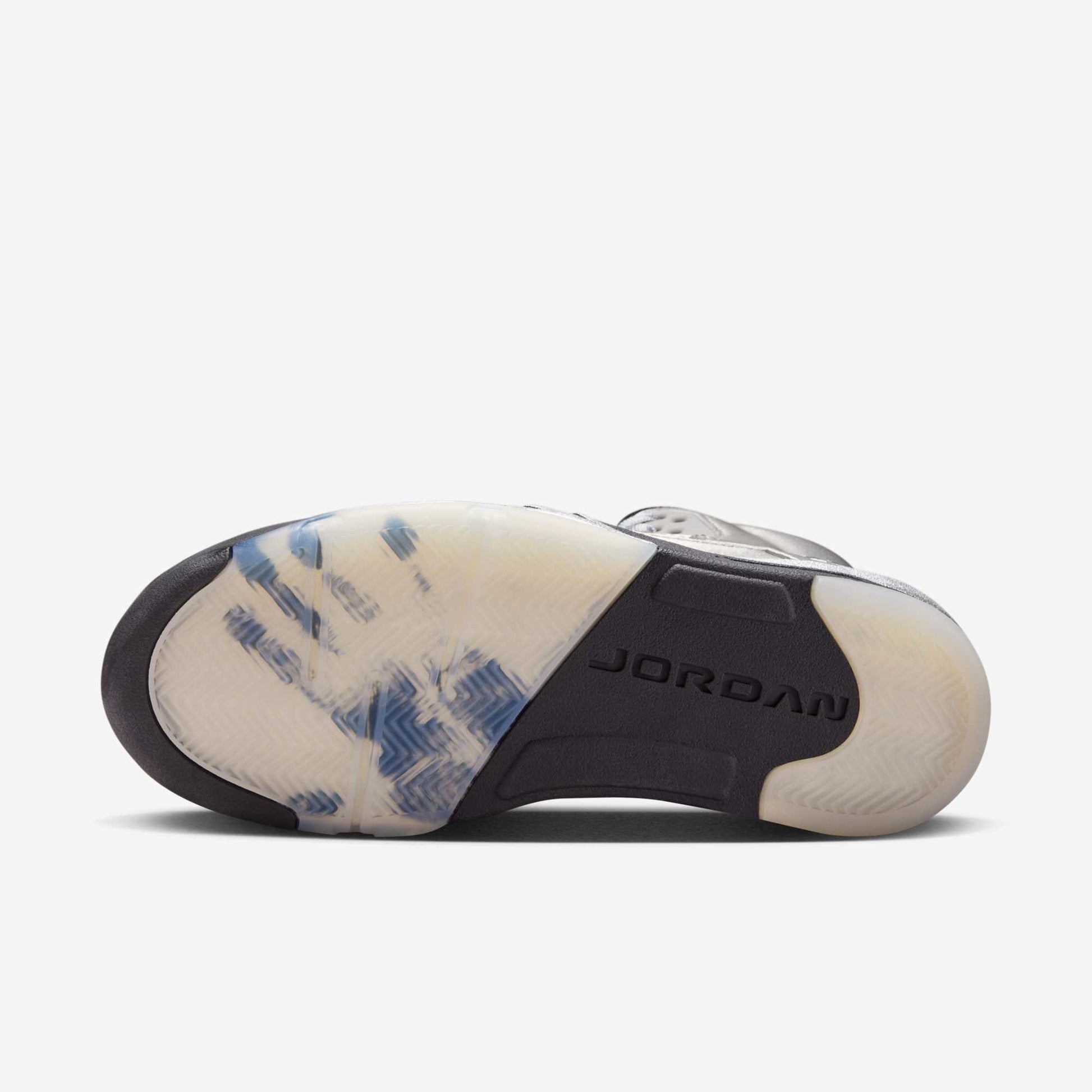 Air Jordan 5 Retro 'Wings / In This House, No One Flies Alone' (2025) (Womens) [IO2038-001] Athletic Basketball Sports Sneakers in Medium Grey / Black - Metallic Silver for Unisex Adult Female Ladies Girls WMNS - AVBL MRKT (11)