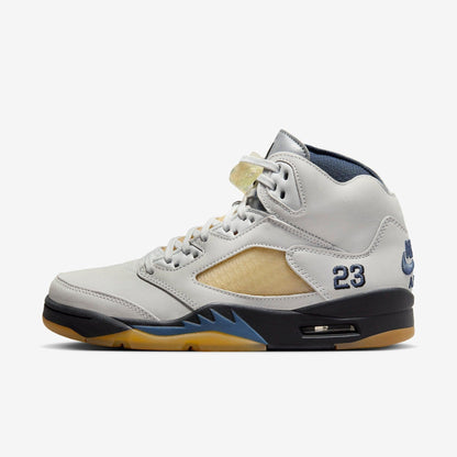 Air Jordan 5 Retro x A Ma Maniére 'Dawn' (2023) (Womens) [FZ5758-004] Athletic Basketball Sports Sneakers in Photon Dust / Black for Unisex Adult Female Ladies Girls WMNS - AVBL MRKT (2)