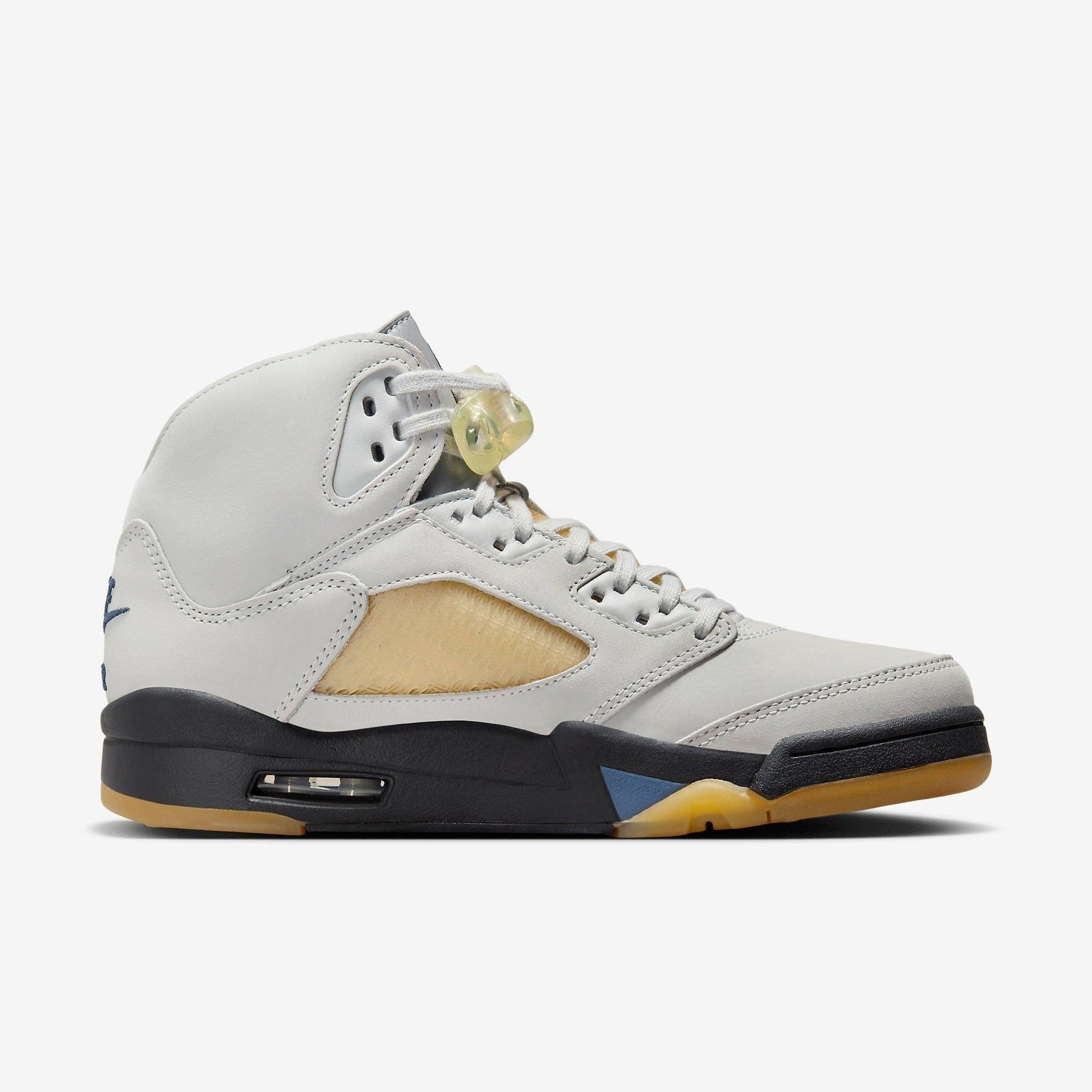 Air Jordan 5 Retro x A Ma Maniére 'Dawn' (2023) (Womens) [FZ5758-004] Athletic Basketball Sports Sneakers in Photon Dust / Black for Unisex Adult Female Ladies Girls WMNS - AVBL MRKT (4)