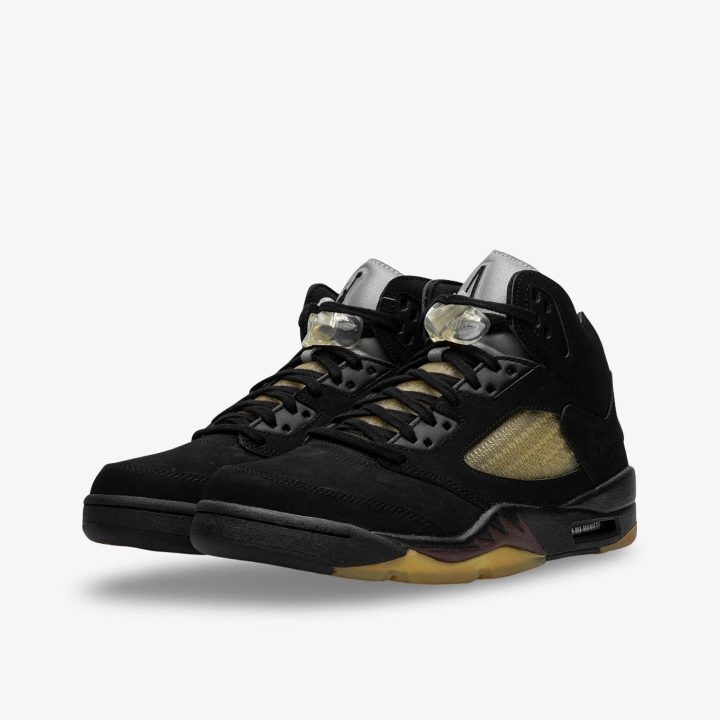 Air Jordan 5 Retro x A Ma Maniére 'Dusk' (2023) [FD1330-001] Athletic Basketball Sports Sneakers in Black / Burgundy Crush - Black - Pale Ivory for Unisex Adult Mens - AVBL MRKT (1)