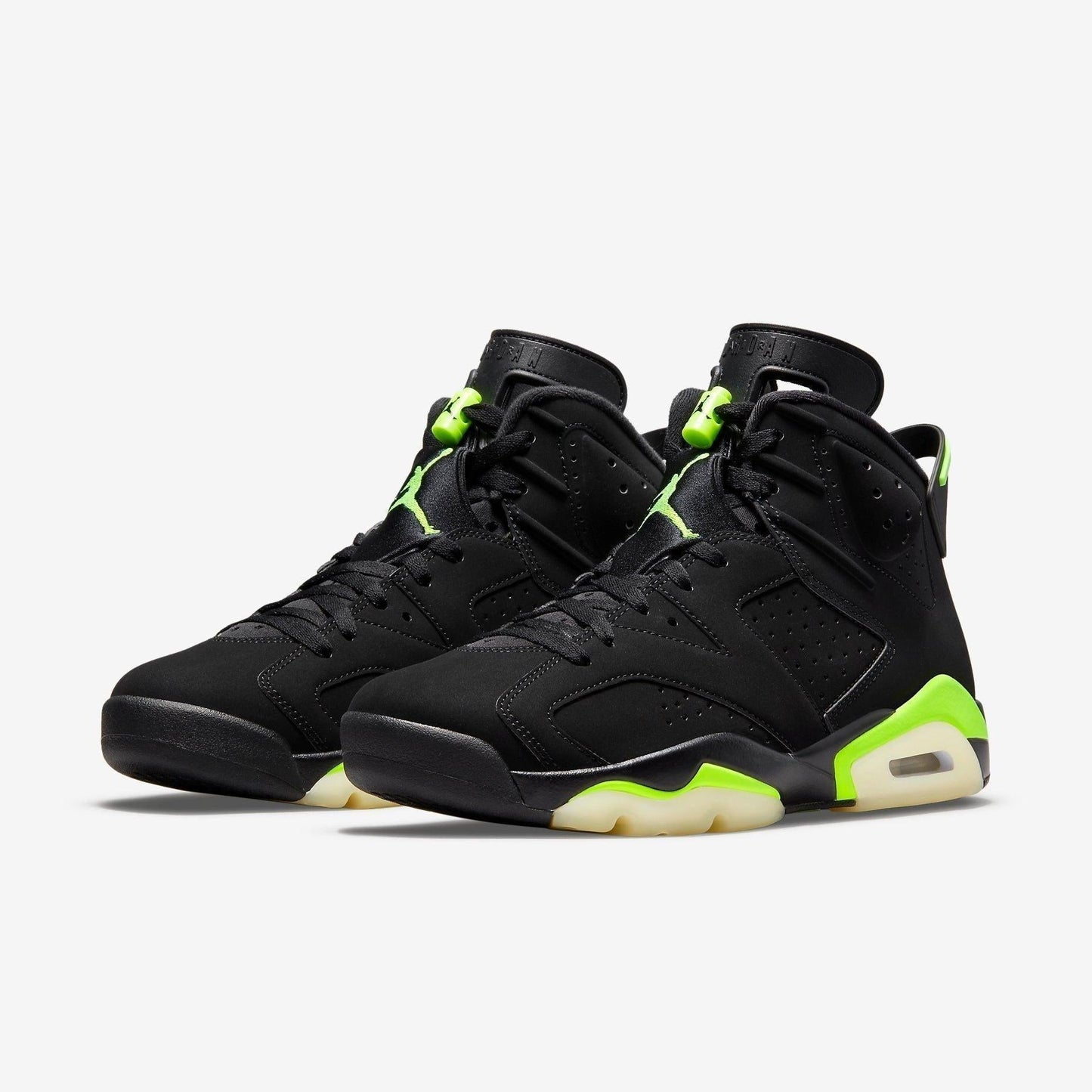 Air Jordan 6 Retro 'Black / Electric Green' (2021) [CT8529-003] Athletic Basketball Sports Sneakers in Black / Electric Green for Unisex Adult Mens - AVBL MRKT (1)
