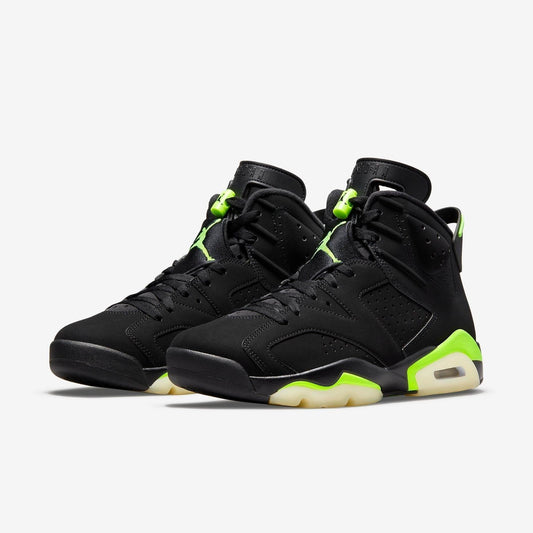Air Jordan 6 Retro 'Black / Electric Green' (2021) [CT8529-003] Athletic Basketball Sports Sneakers in Black / Electric Green for Unisex Adult Mens - AVBL MRKT (1)