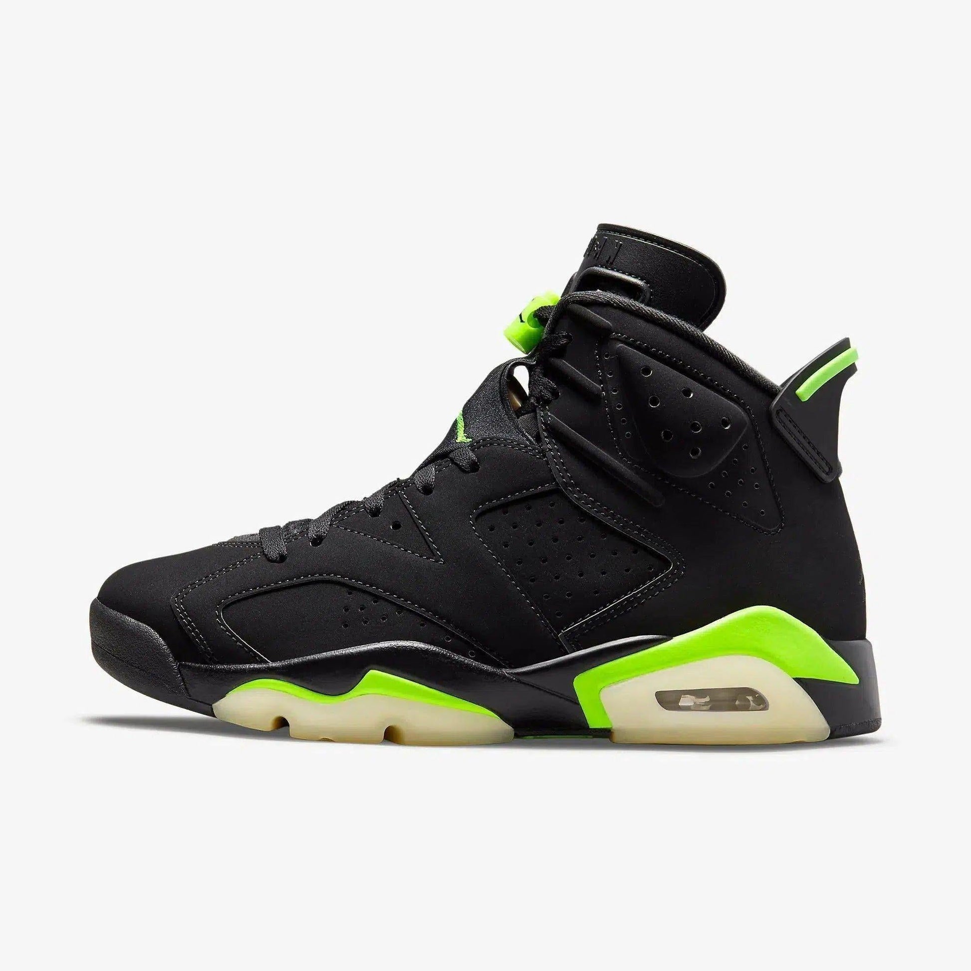 Air Jordan 6 Retro 'Black / Electric Green' (2021) [CT8529-003] Athletic Basketball Sports Sneakers in Black / Electric Green for Unisex Adult Mens - AVBL MRKT (2)