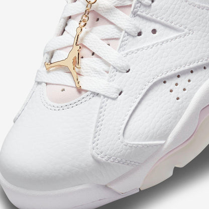 Air Jordan 6 Retro 'Gold Hoops' (2021) (Womens) [DH9696-100] Athletic Basketball Sports Sneakers in White / Metallic Gold - Barely Rose for Unisex Adult Female Ladies Girls WMNS - AVBL MRKT (7)
