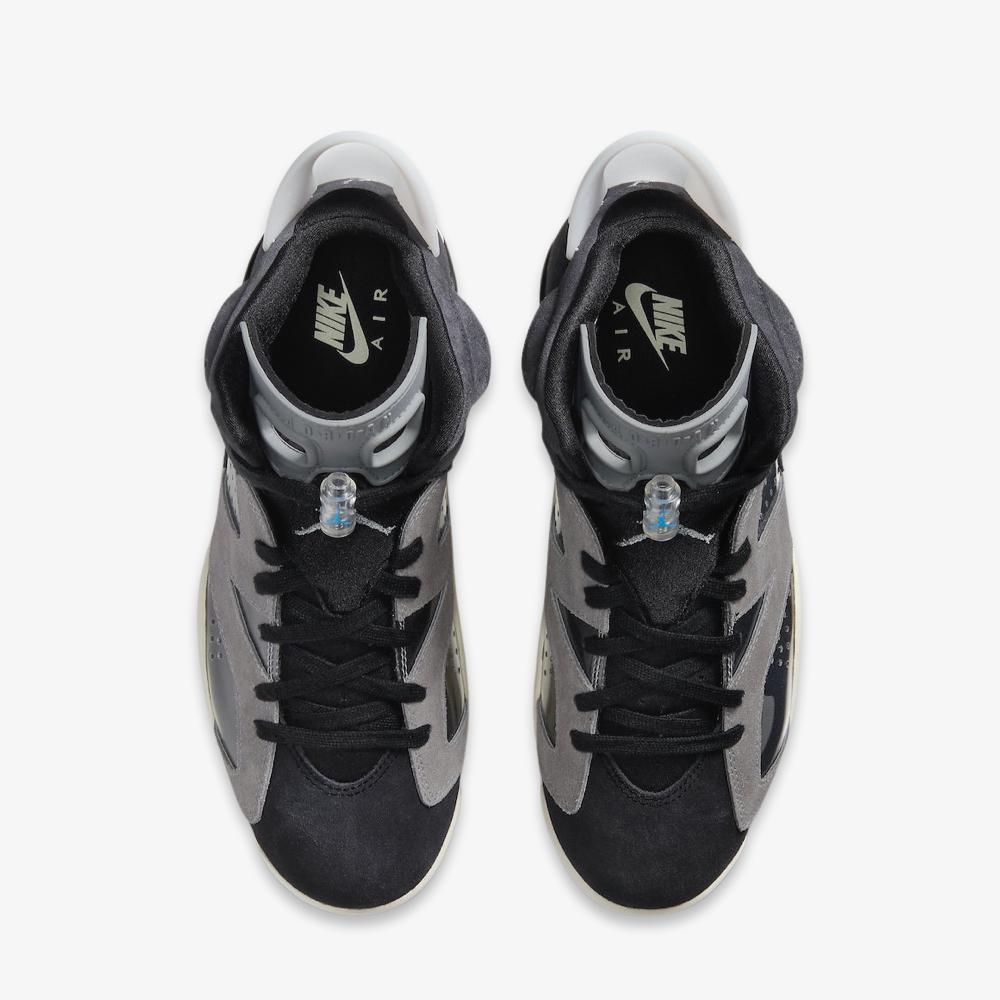 Air Jordan 6 Retro 'Light Smoke Grey' (2020) (Womens) [CK6635-001] Athletic Basketball Sports Sneakers in Black / Chrome - Light Smoke Grey for Unisex Adult Female Ladies Girls WMNS - AVBL MRKT (5)