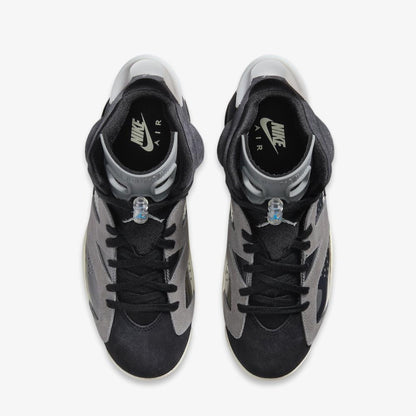 Air Jordan 6 Retro 'Light Smoke Grey' (2020) (Womens) [CK6635-001] Athletic Basketball Sports Sneakers in Black / Chrome - Light Smoke Grey for Unisex Adult Female Ladies Girls WMNS - AVBL MRKT (5)
