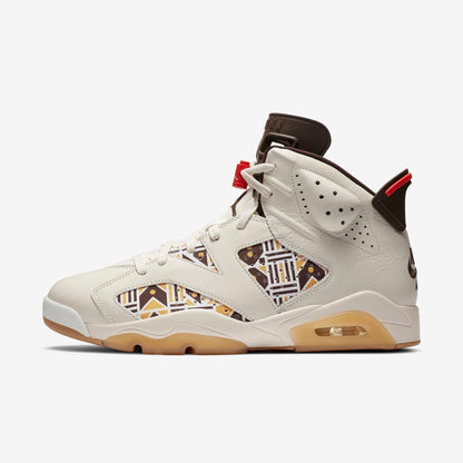 Air Jordan 6 Retro Q54 'Quai 54 Sail' (2020) [CZ4152-100] Athletic Basketball Sports Sneakers in Sail / Baroque Brown - Team Orange for Unisex Adult Mens - AVBL MRKT (2)