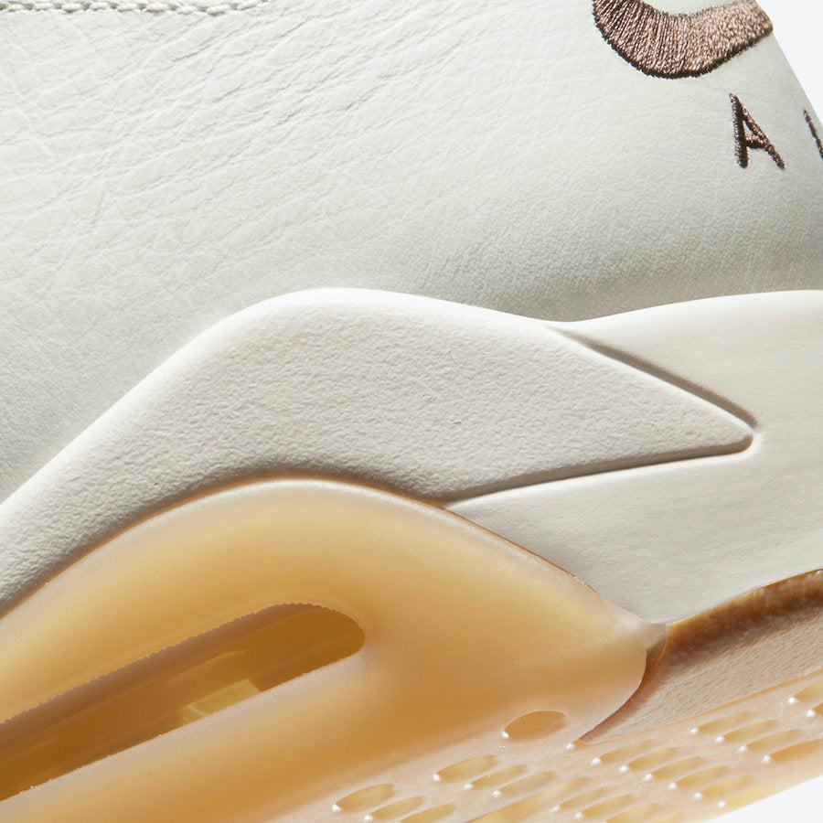 Air Jordan 6 Retro Q54 'Quai 54 Sail' (2020) [CZ4152-100] Athletic Basketball Sports Sneakers in Sail / Baroque Brown - Team Orange for Unisex Adult Mens - AVBL MRKT (8)