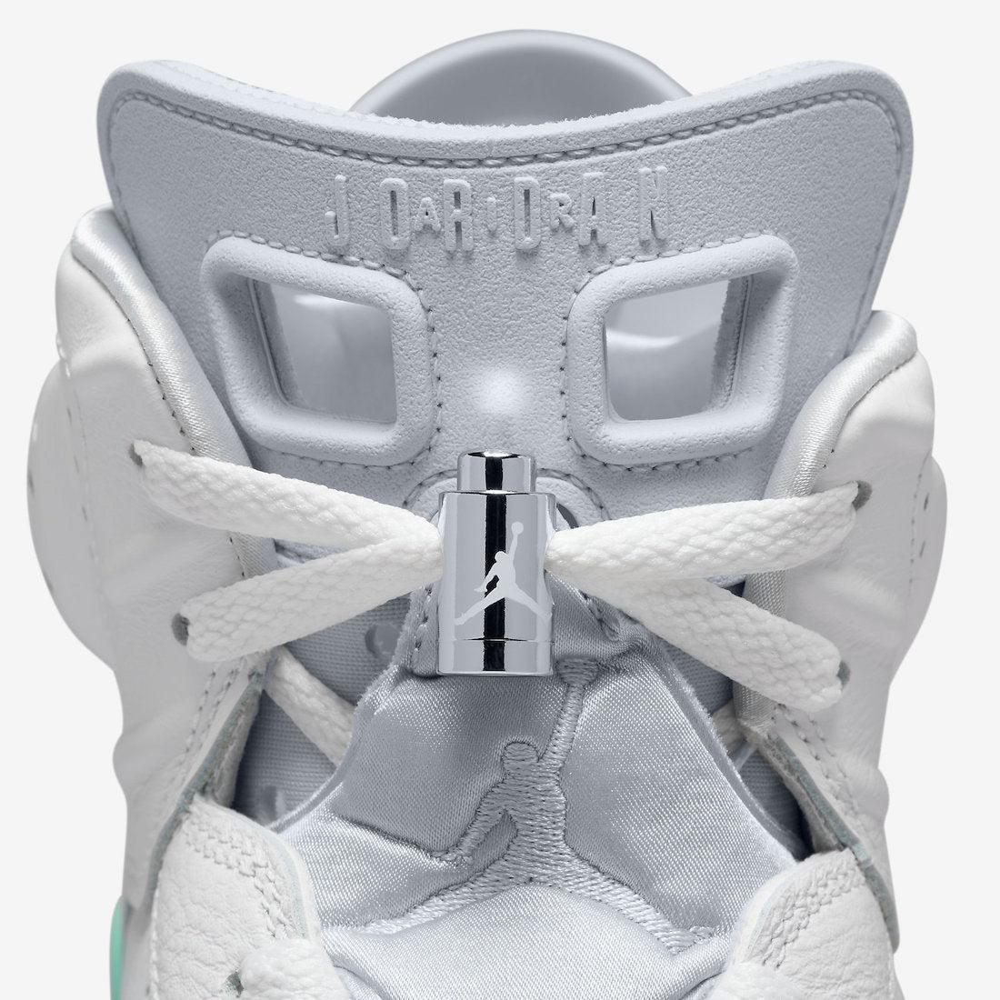 Air Jordan 6 Retro 'Tiffany Blue / Mint Foam' (2022) (Womens) [DQ4914-103] Athletic Basketball Sports Sneakers in White / Pure Platinum - Mint Foam for Unisex Adult Female Ladies Girls WMNS - AVBL MRKT (7)