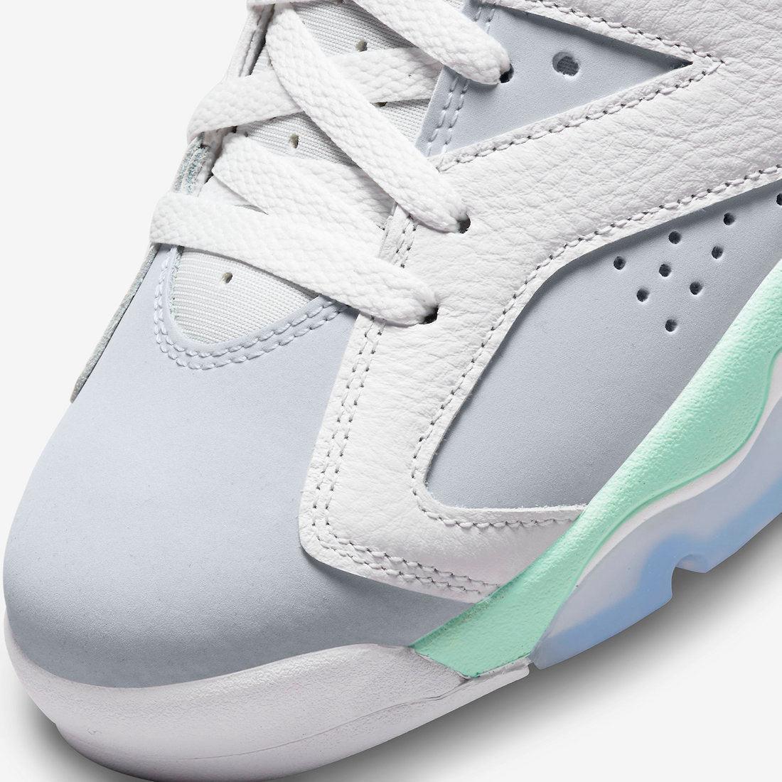 Air Jordan 6 Retro 'Tiffany Blue / Mint Foam' (2022) (Womens) [DQ4914-103] Athletic Basketball Sports Sneakers in White / Pure Platinum - Mint Foam for Unisex Adult Female Ladies Girls WMNS - AVBL MRKT (8)