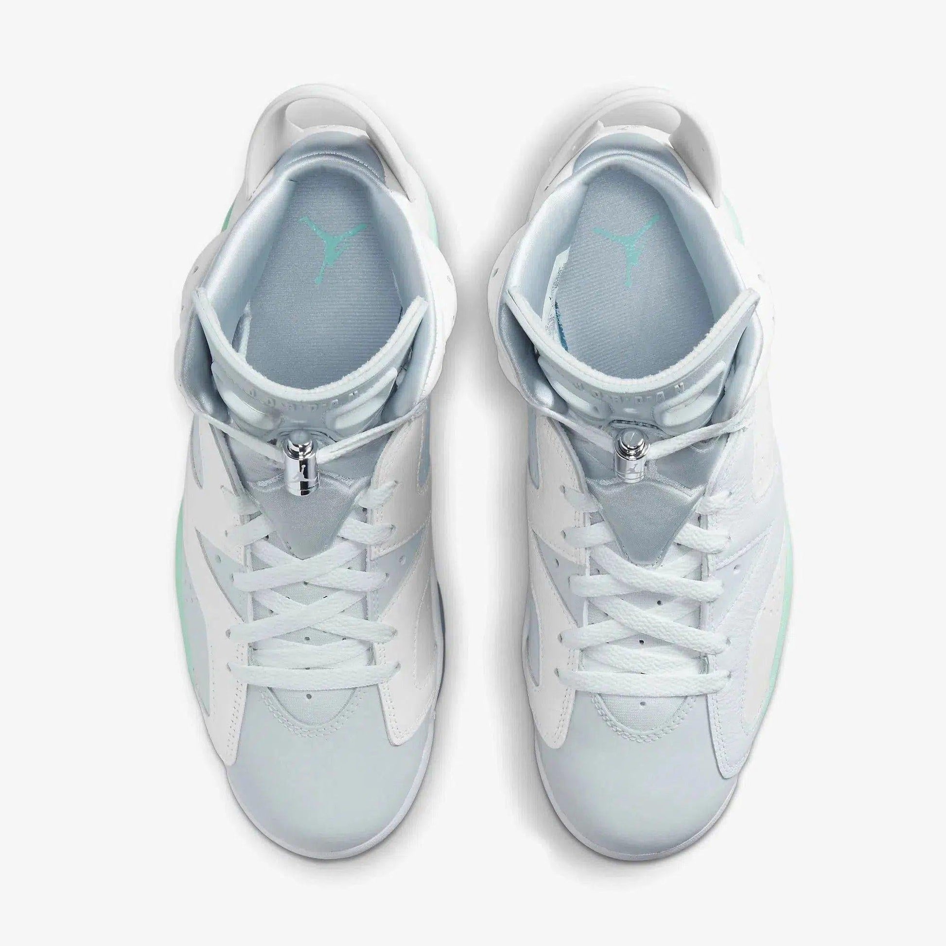 Air Jordan 6 Retro 'Tiffany Blue / Mint Foam' (2022) (Womens) [DQ4914-103] Athletic Basketball Sports Sneakers in White / Pure Platinum - Mint Foam for Unisex Adult Female Ladies Girls WMNS - AVBL MRKT (5)
