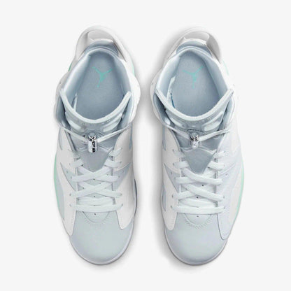 Air Jordan 6 Retro 'Tiffany Blue / Mint Foam' (2022) (Womens) [DQ4914-103] Athletic Basketball Sports Sneakers in White / Pure Platinum - Mint Foam for Unisex Adult Female Ladies Girls WMNS - AVBL MRKT (5)