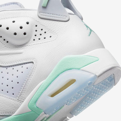 Air Jordan 6 Retro 'Tiffany Blue / Mint Foam' (2022) (Womens) [DQ4914-103] Athletic Basketball Sports Sneakers in White / Pure Platinum - Mint Foam for Unisex Adult Female Ladies Girls WMNS - AVBL MRKT (9)