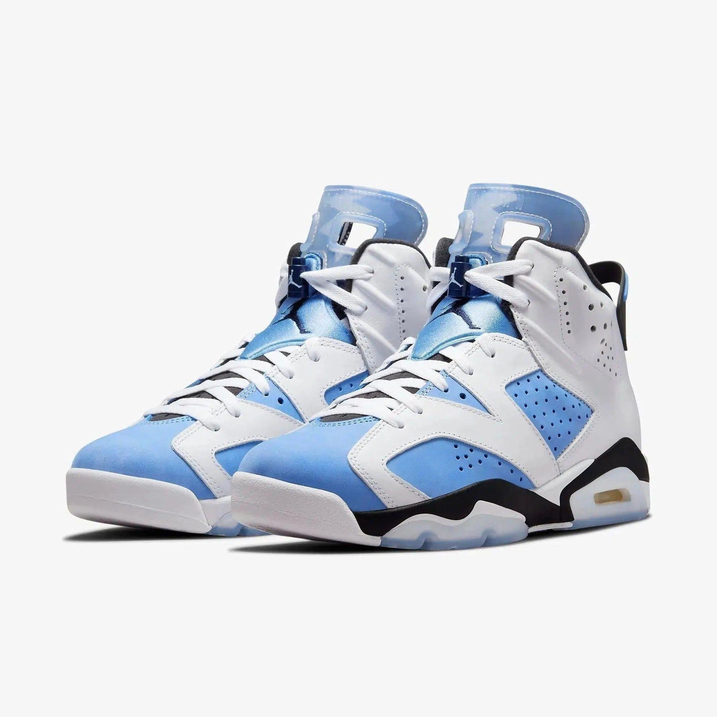 Air Jordan 6 Retro 'White / UNC University Blue' (2022) [CT8529-410] Athletic Basketball Sports Sneakers in University Blue / White - Black for Unisex Adult Mens - AVBL MRKT (1)