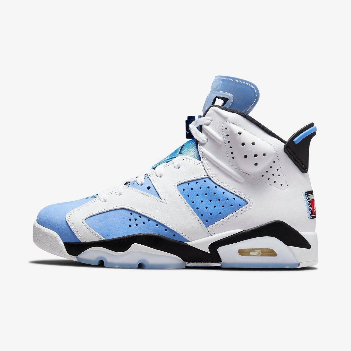 Air Jordan 6 Retro 'White / UNC University Blue' (2022) [CT8529-410] Athletic Basketball Sports Sneakers in University Blue / White - Black for Unisex Adult Mens - AVBL MRKT (2)