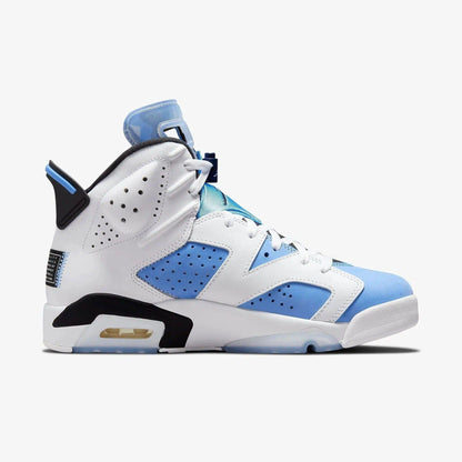 Air Jordan 6 Retro 'White / UNC University Blue' (2022) [CT8529-410] Athletic Basketball Sports Sneakers in University Blue / White - Black for Unisex Adult Mens - AVBL MRKT (4)