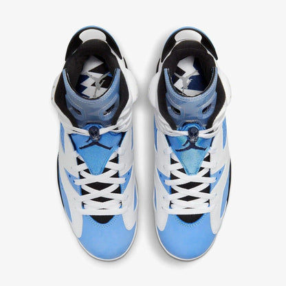 Air Jordan 6 Retro 'White / UNC University Blue' (2022) [CT8529-410] Athletic Basketball Sports Sneakers in University Blue / White - Black for Unisex Adult Mens - AVBL MRKT (5)