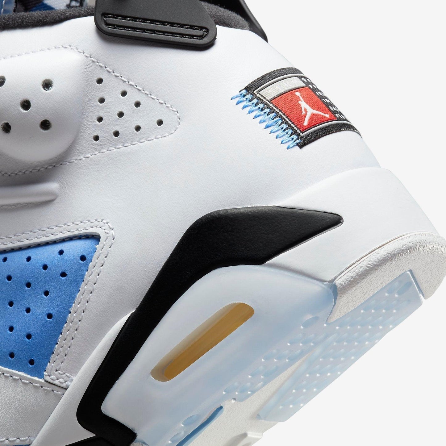 Air Jordan 6 Retro 'White / UNC University Blue' (2022) [CT8529-410] Athletic Basketball Sports Sneakers in University Blue / White - Black for Unisex Adult Mens - AVBL MRKT (8)