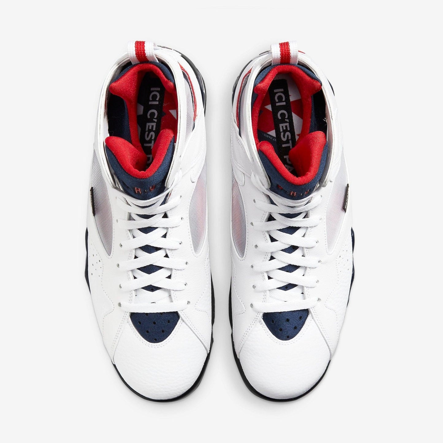 Air Jordan 7 Retro BCFC 'PSG Paris Saint-Germain' (2021) [CZ0789-105] Athletic Basketball Sports Sneakers in White / University Red for Unisex Adult Mens - AVBL MRKT (5)