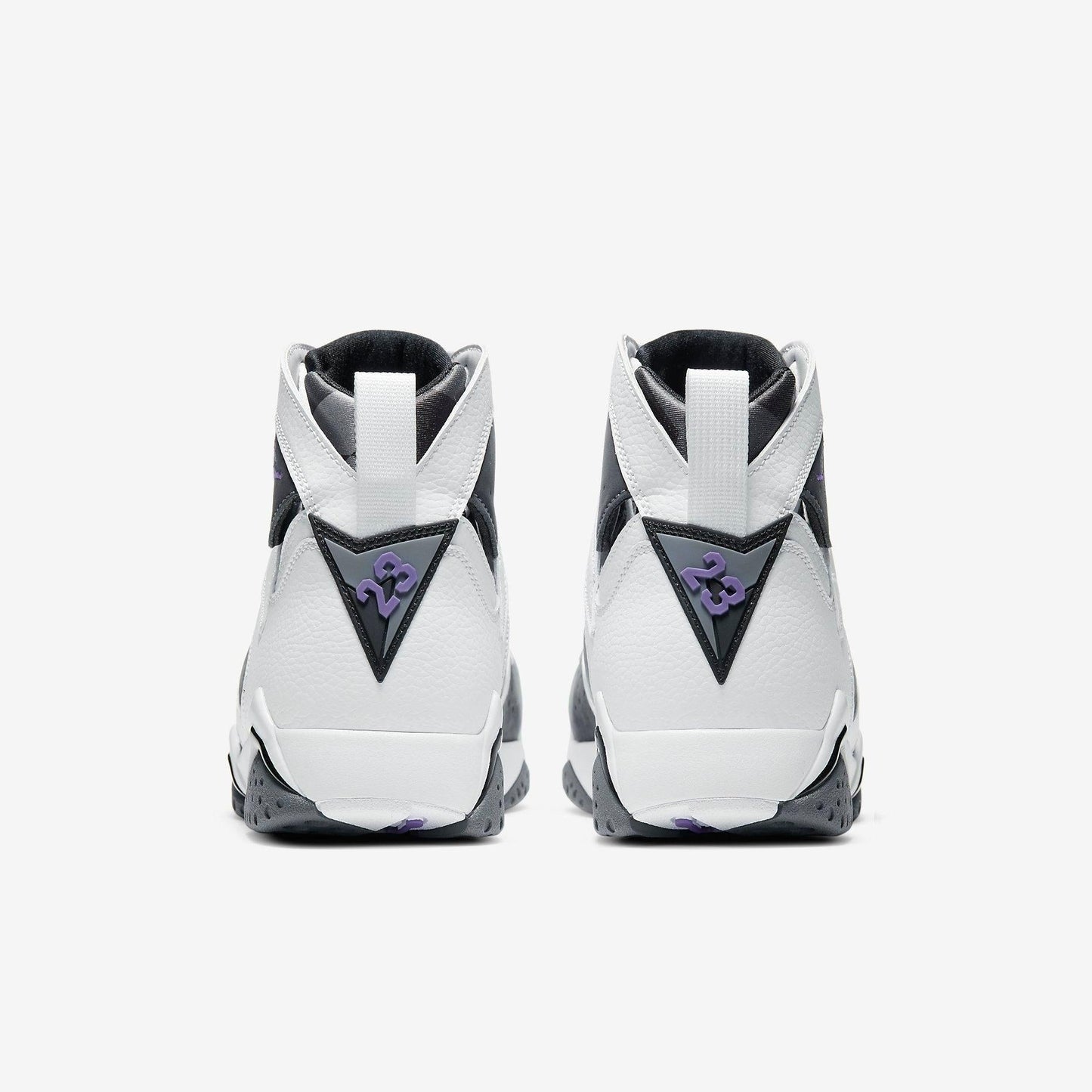 Air Jordan 7 Retro 'Flint Grey' (2021) [CU9307-100] Athletic Basketball Sports Sneakers in White / Varsity Purple for Unisex Adult Mens - AVBL MRKT (6)
