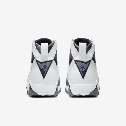 Air Jordan 7 Retro 'Flint Grey' (2021) [CU9307-100] Athletic Basketball Sports Sneakers in White / Varsity Purple for Unisex Adult Mens - AVBL MRKT (6)