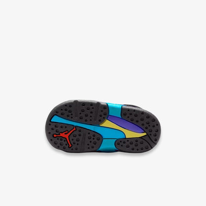 Air Jordan 8 Retro 'Aqua' (2025) (TD) [305360-006] Athletic Basketball Sports Sneakers in Black / True Red - Flint Grey - Bright Concord for Unisex Baby Infant Toddler - AVBL MRKT (8)