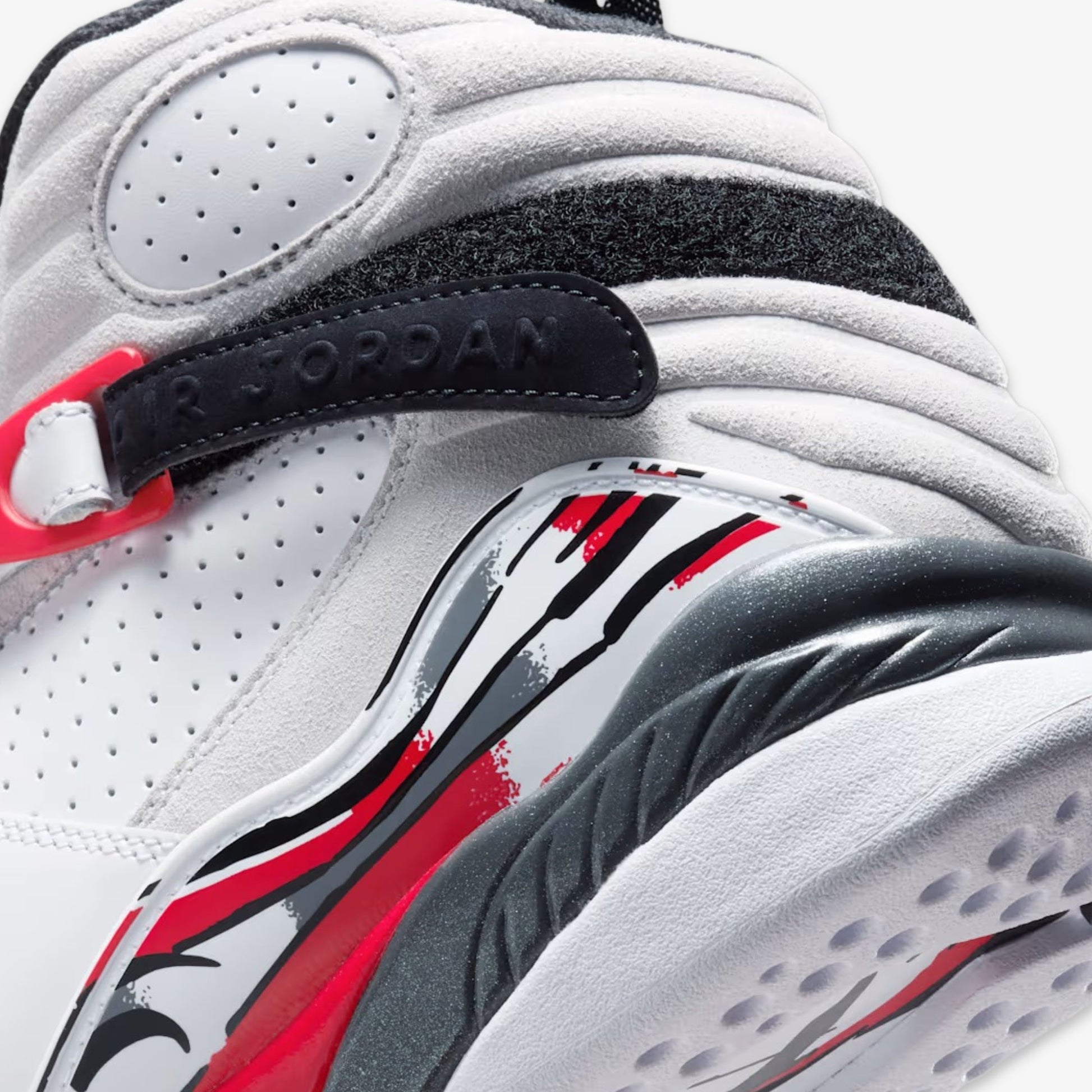 Air Jordan 8 Retro 'Bugs Bunny' (2025) [305381-100] Athletic Basketball Sports Sneakers in White / Black - True - Red for Unisex Adult Mens - AVBL MRKT (8)
