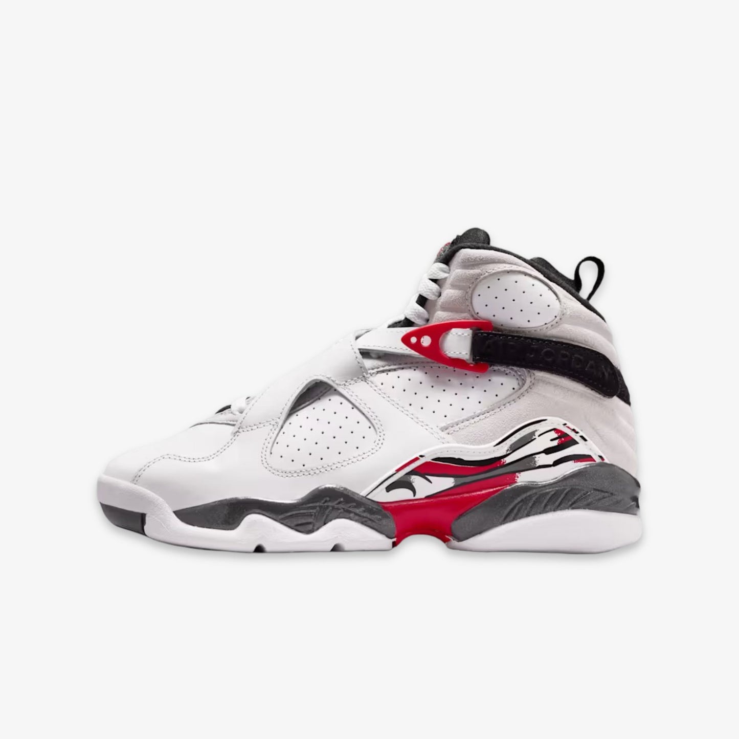 Air Jordan 8 Retro 'Bugs Bunny' (2025) (GS) [305368-100] Athletic Basketball Sports Sneakers in White / Black - True Red for Unisex Youth Kids Junior Boys Girls - AVBL MRKT (2)