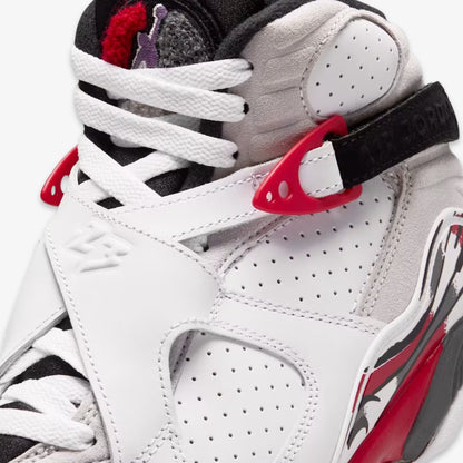 Air Jordan 8 Retro 'Bugs Bunny' (2025) (GS) [305368-100] Athletic Basketball Sports Sneakers in White / Black - True Red for Unisex Youth Kids Junior Boys Girls - AVBL MRKT (7)
