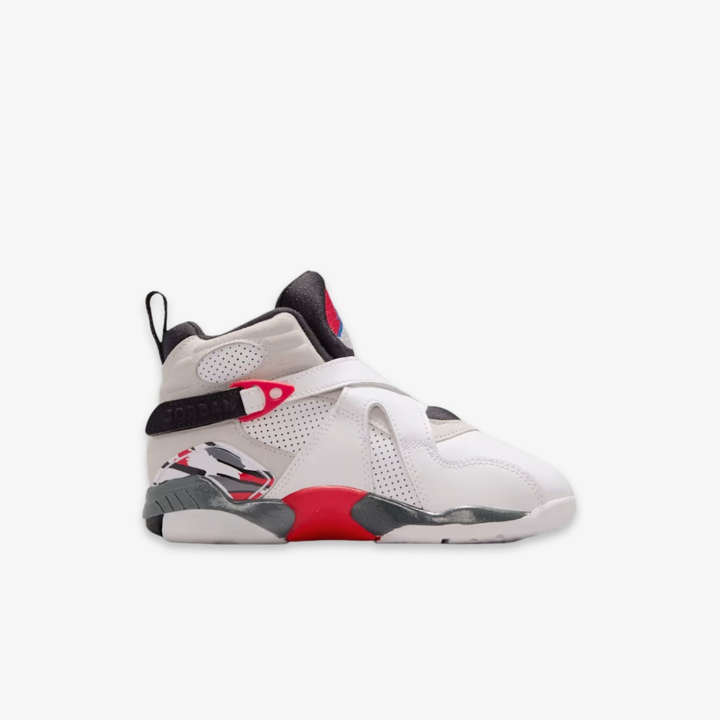 Air Jordan 8 Retro 'Bugs Bunny' (2025) (PS) [305369-100] Athletic Basketball Sports Sneakers in White / Black - True Red for Unisex Little Kids Pre-School Boys Girls - AVBL MRKT (4)