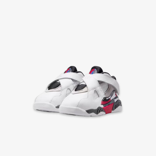 Air Jordan 8 Retro 'Bugs Bunny' (2025) (TD) [305360-100] Athletic Basketball Sports Sneakers in White / Black - True Red for Unisex Baby Infant Toddler - AVBL MRKT (1)