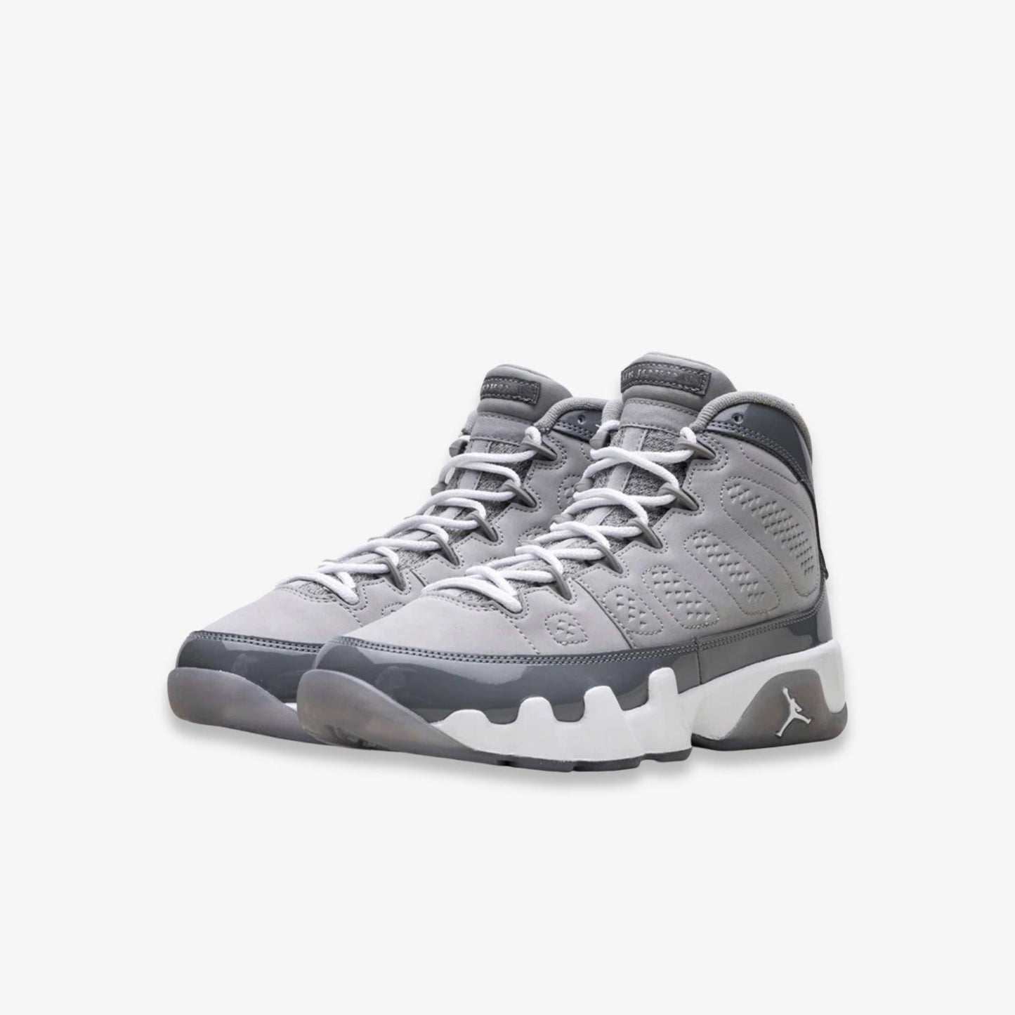 Air Jordan 9 Retro 'Cool Grey' (2025) (GS) [HV4574-011] Athletic Basketball Sports Sneakers in Medium Grey / Cool Grey - White for Unisex Youth Kids Junior Boys Girls - AVBL MRKT (1)
