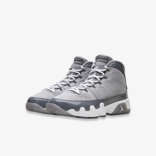 Air Jordan 9 Retro 'Cool Grey' (2025) (GS) [HV4574-011] Athletic Basketball Sports Sneakers in Medium Grey / Cool Grey - White for Unisex Youth Kids Junior Boys Girls - AVBL MRKT (1)