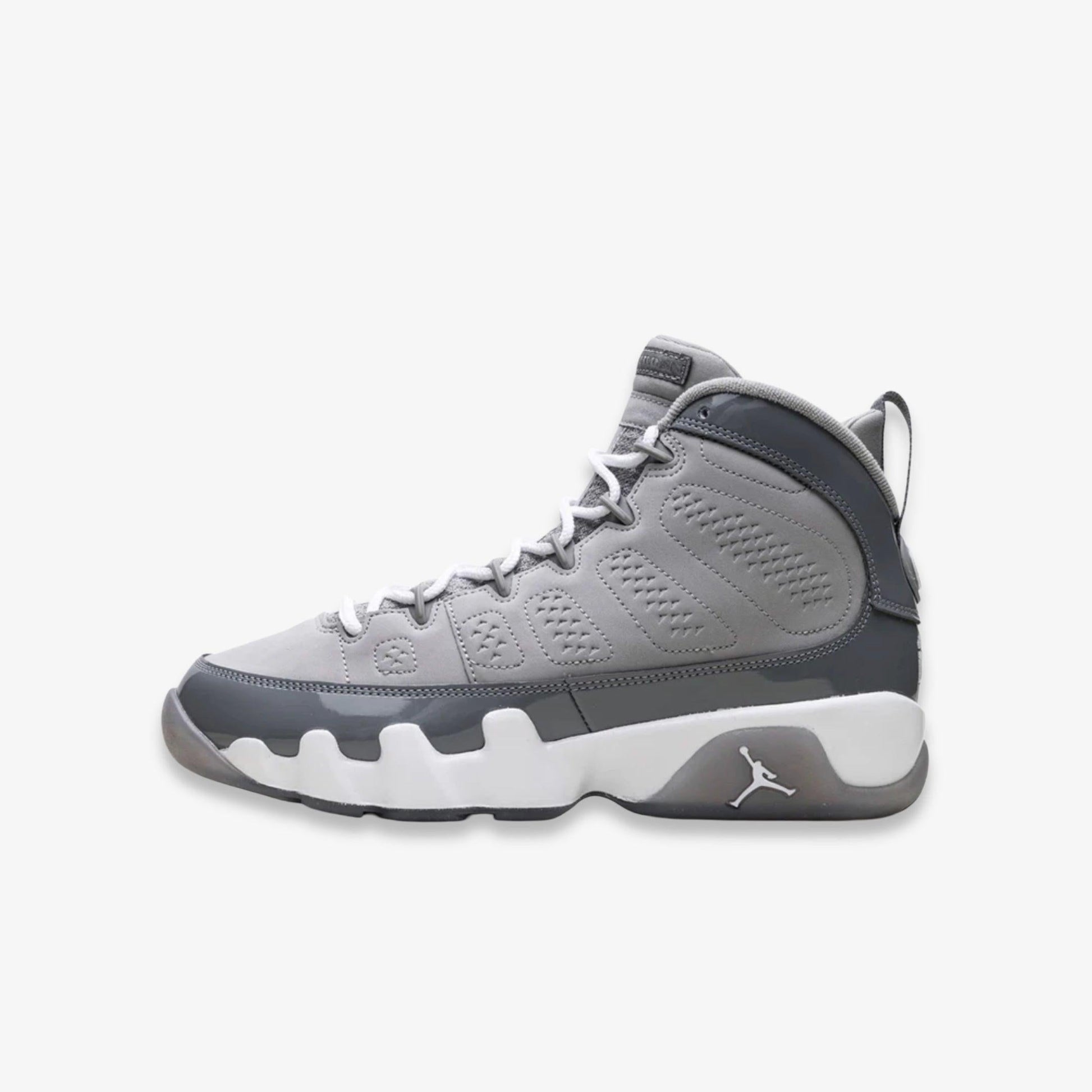 Air Jordan 9 Retro 'Cool Grey' (2025) (GS) [HV4574-011] Athletic Basketball Sports Sneakers in Medium Grey / Cool Grey - White for Unisex Youth Kids Junior Boys Girls - AVBL MRKT (2)