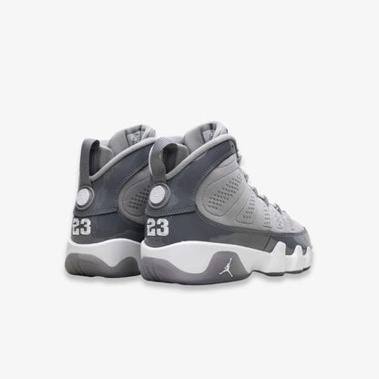 Air Jordan 9 Retro 'Cool Grey' (2025) (GS) [HV4574-011] Athletic Basketball Sports Sneakers in Medium Grey / Cool Grey - White for Unisex Youth Kids Junior Boys Girls - AVBL MRKT (4)