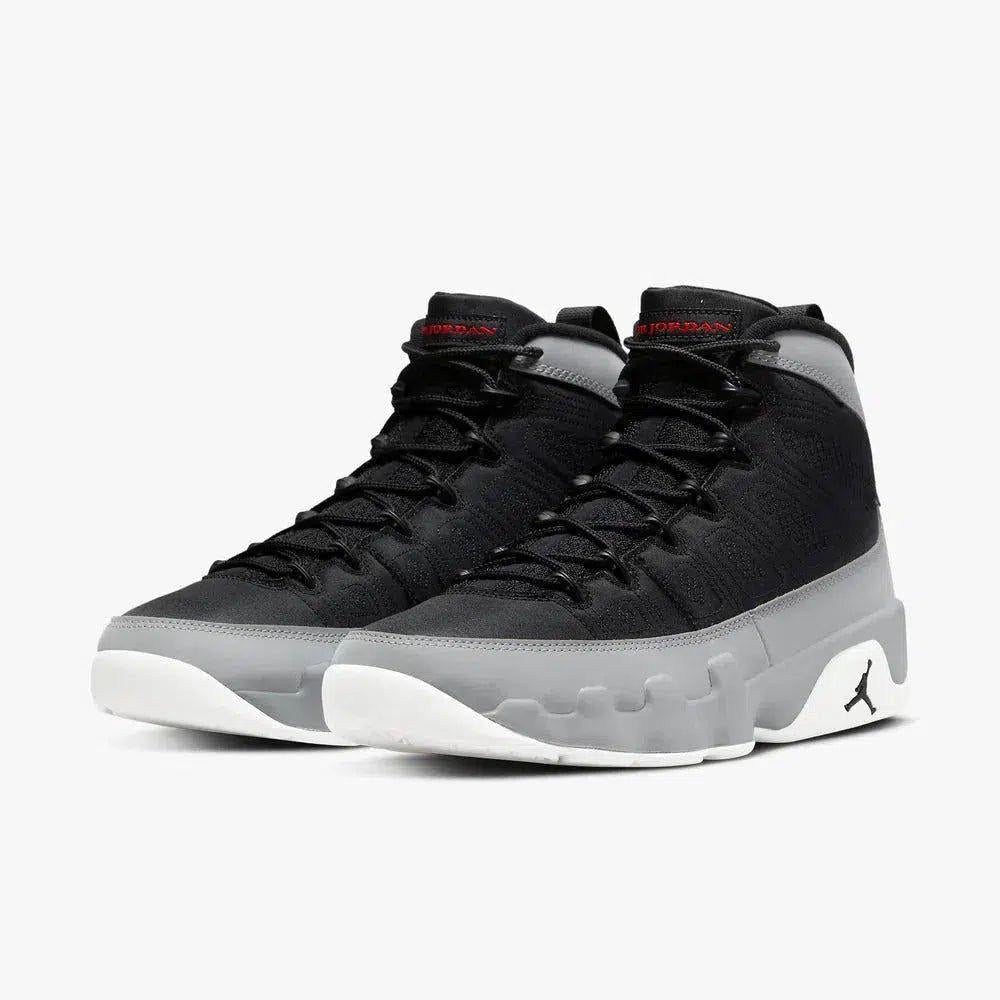 Air Jordan 9 Retro 'Particle Grey' (2022) [CT8019-060] Athletic Basketball Sports Sneakers in Black / University Red - Particle Grey - White for Unisex Adult Mens - AVBL MRKT (1)