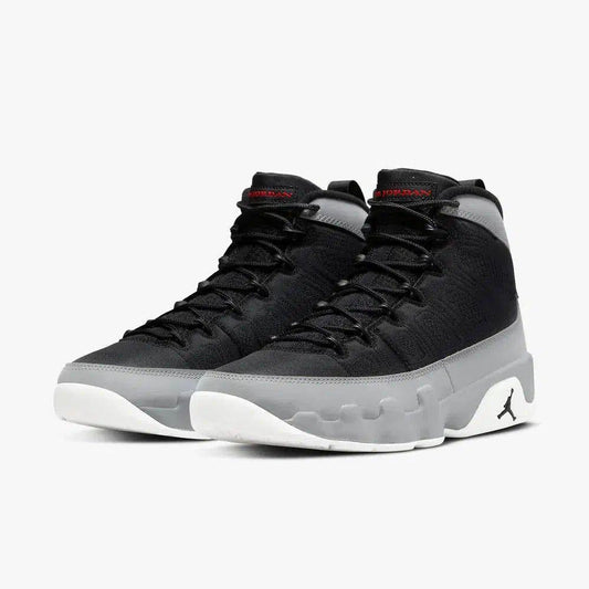 Air Jordan 9 Retro 'Particle Grey' (2022) [CT8019-060] Athletic Basketball Sports Sneakers in Black / University Red - Particle Grey - White for Unisex Adult Mens - AVBL MRKT (1)