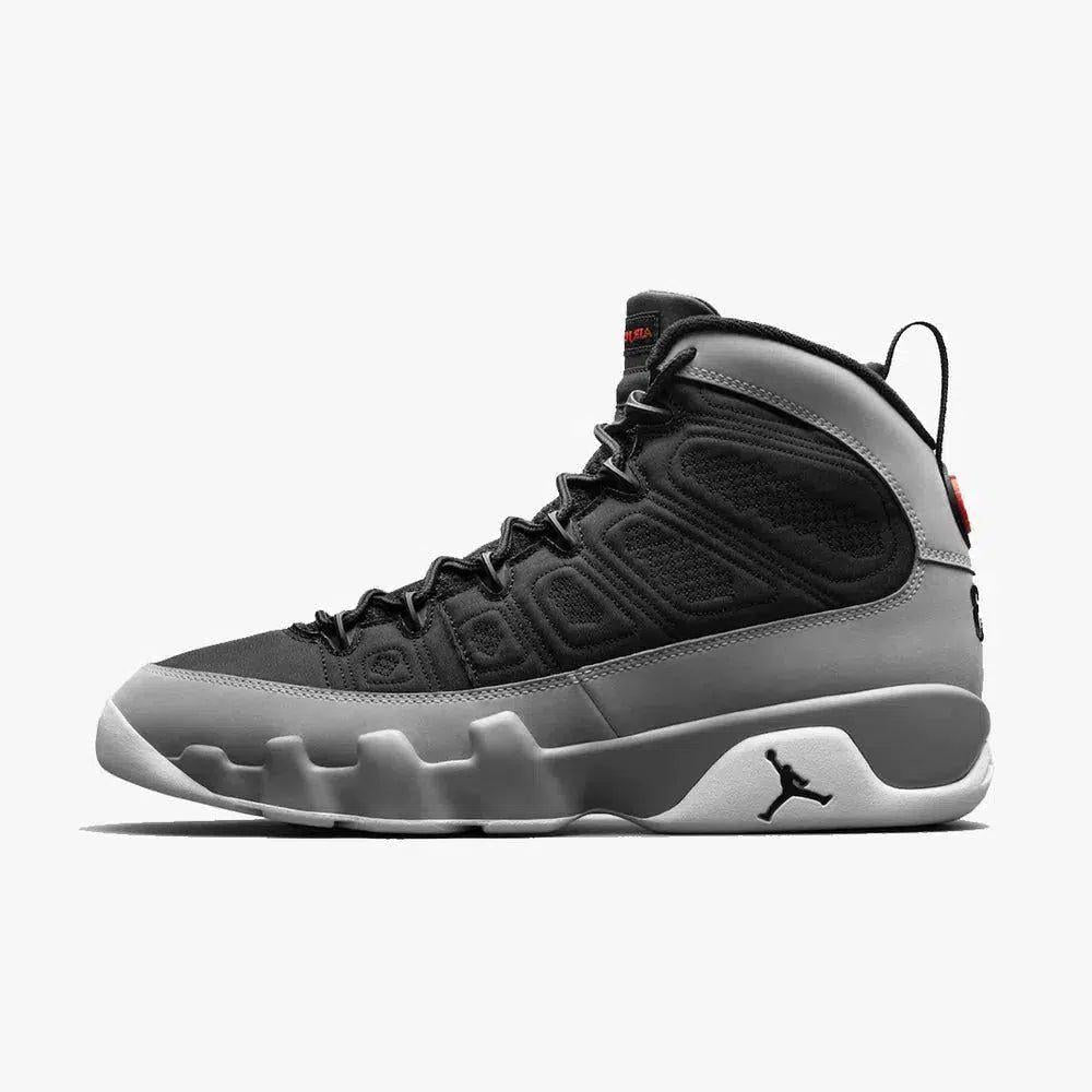 Air Jordan 9 Retro 'Particle Grey' (2022) [CT8019-060] Athletic Basketball Sports Sneakers in Black / University Red - Particle Grey - White for Unisex Adult Mens - AVBL MRKT (2)