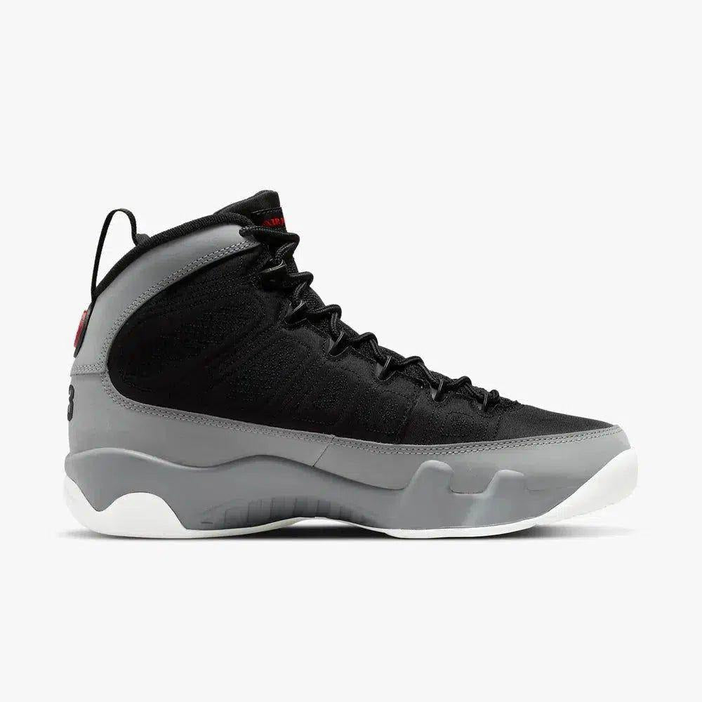 Air Jordan 9 Retro 'Particle Grey' (2022) [CT8019-060] Athletic Basketball Sports Sneakers in Black / University Red - Particle Grey - White for Unisex Adult Mens - AVBL MRKT (4)