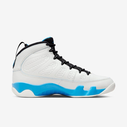 Air Jordan 9 Retro 'Powder Blue / UNC' (2024) [FQ8992-101] Athletic Basketball Sports Sneakers in Summit White / Black - Dark Powder Blue for Unisex Adult Mens - AVBL MRKT (4)
