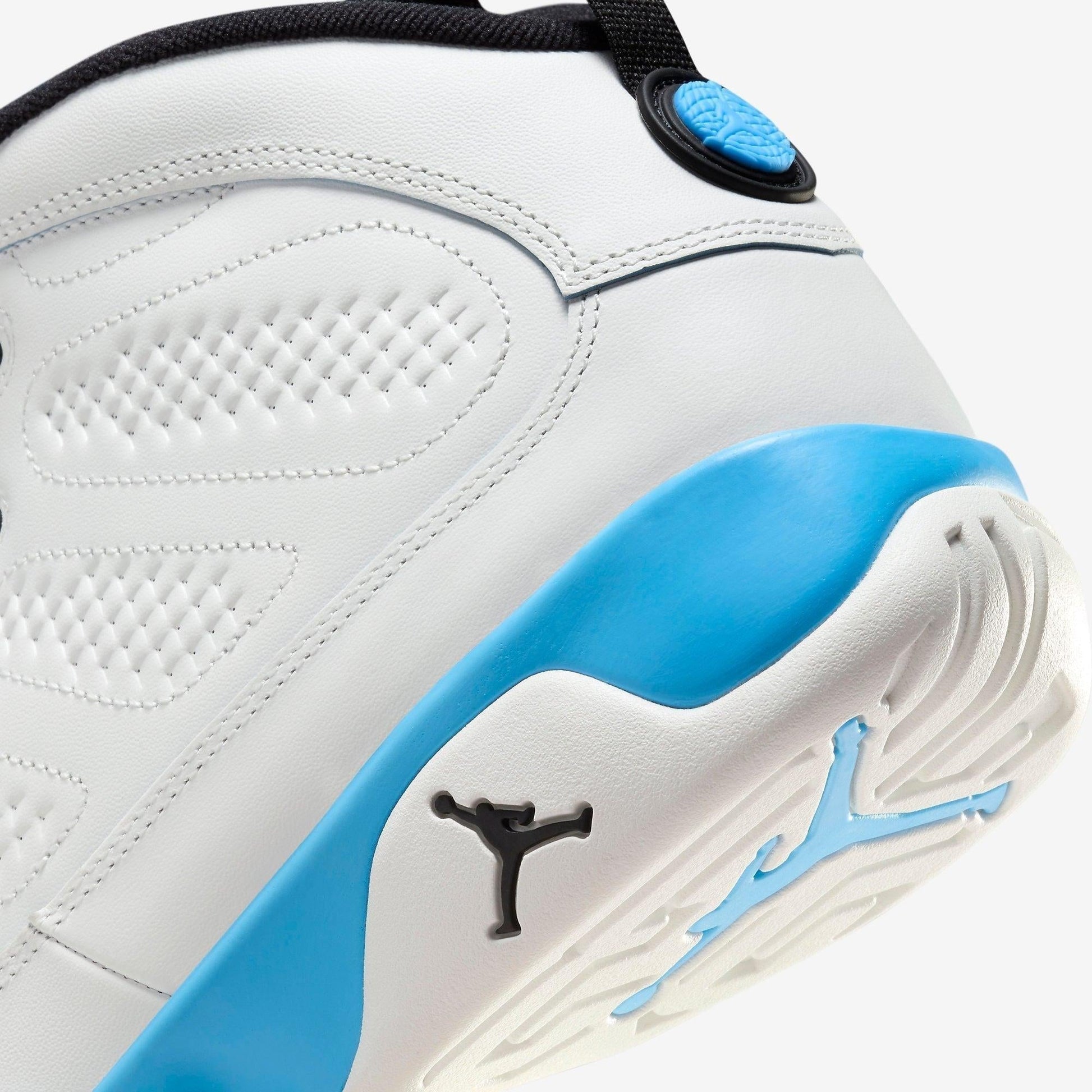 Air Jordan 9 Retro 'Powder Blue / UNC' (2024) [FQ8992-101] Athletic Basketball Sports Sneakers in Summit White / Black - Dark Powder Blue for Unisex Adult Mens - AVBL MRKT (8)